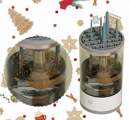 GlowBrush™ - Limpiador Eléctrico de Brochas de Maquillaje - Limpia hasta 3 a 4 Brochas a la vez